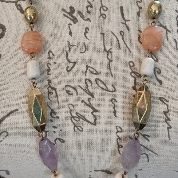 necklace amethyst quartz wood - Picture 8 of 8